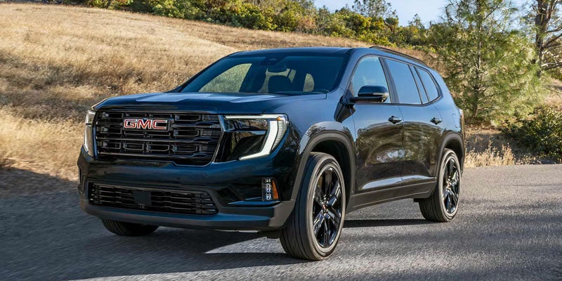 Enhanced Automatic Emergency Braking in 2026 GMC Acadia Denali Ultimate Blue